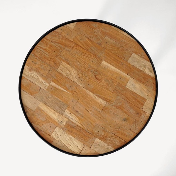 Table basse industrielle ronde - Simply