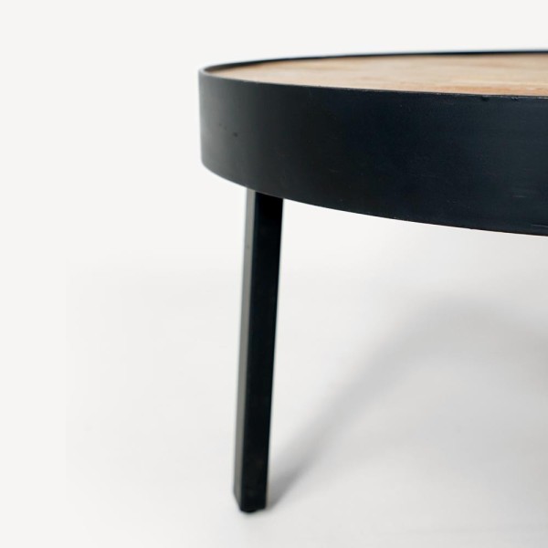 Table basse industrielle ronde - Simply