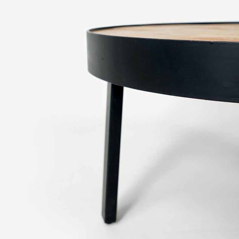 Table basse industrielle ronde - Simply