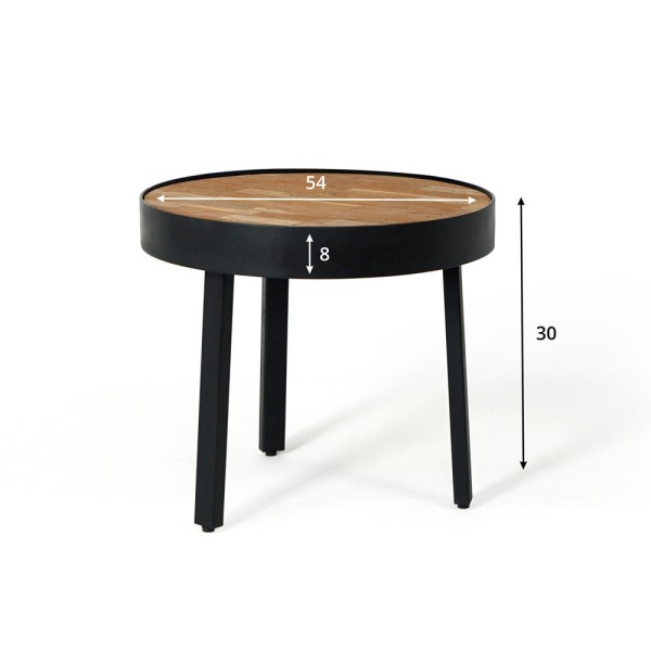 Table basse industrielle ronde - Simply