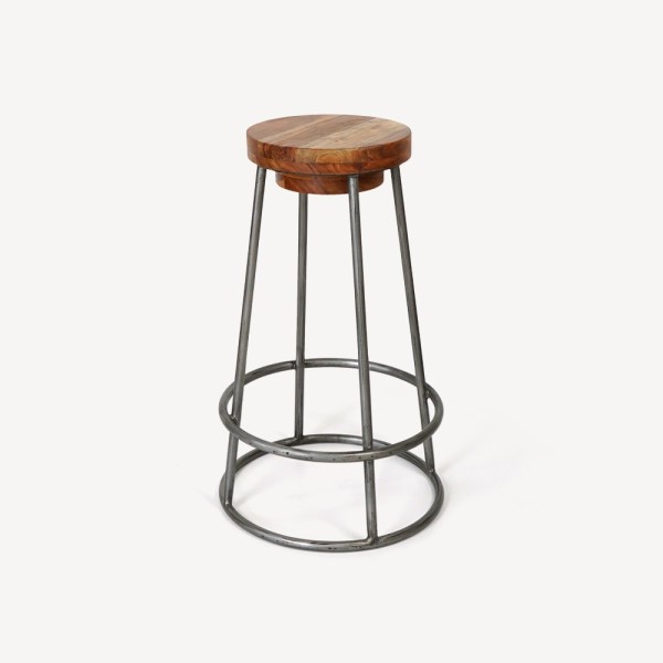 Tabouret scandinave SCANDUS bois et métal