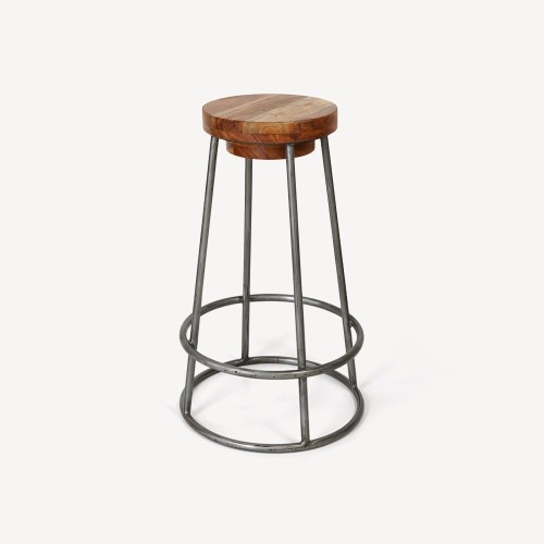 Tabouret scandinave SCANDUS bois et métal