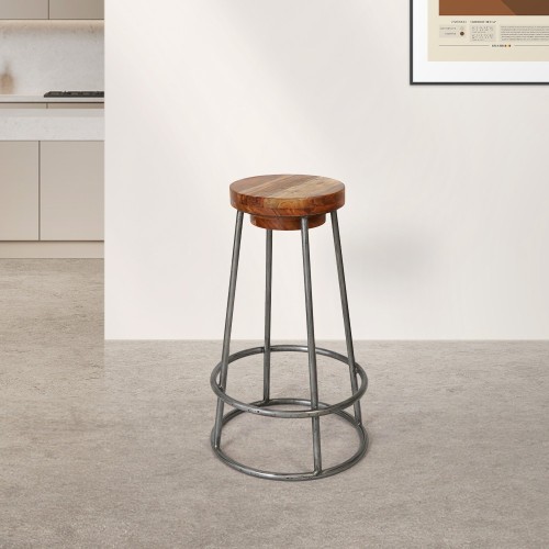 Tabouret scandinave SCANDUS bois et métal