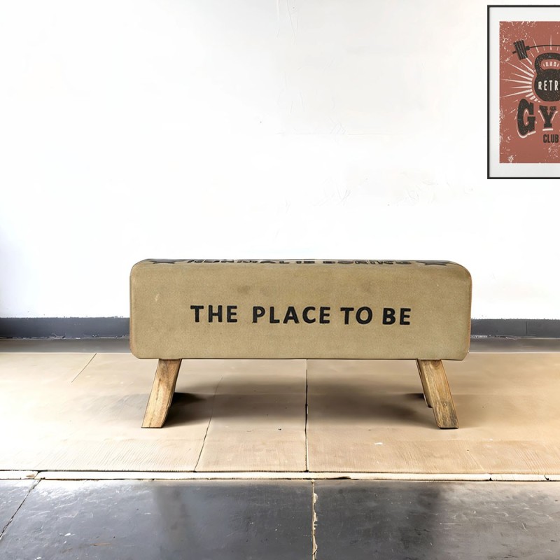 Banc industriel "The place to be"