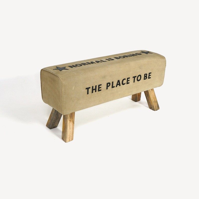 Banc industriel "The place to be"