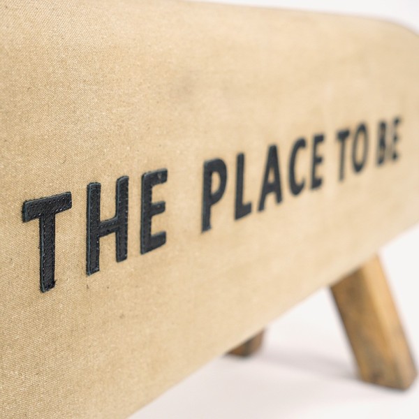 Banc industriel "The place to be"