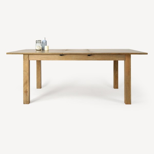 Table à manger extensible en bois massif - Nuri