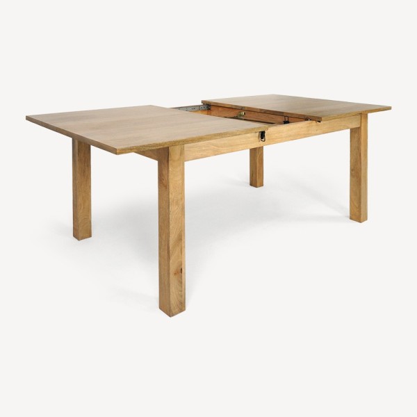 Table à manger extensible en bois massif - Nuri