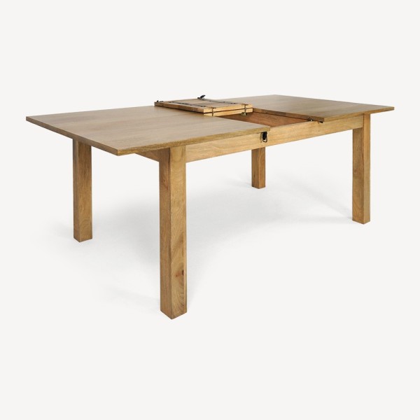 Table à manger extensible en bois massif - Nuri