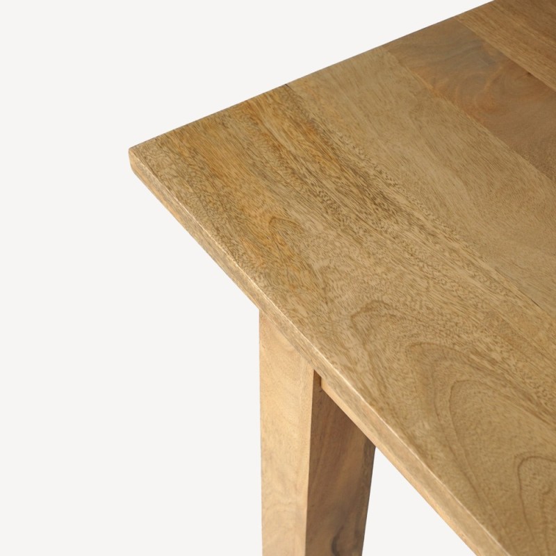 Table à manger extensible en bois massif - Nuri