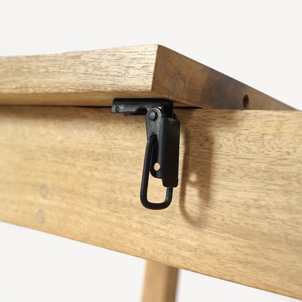 Table à manger extensible en bois massif - Nuri