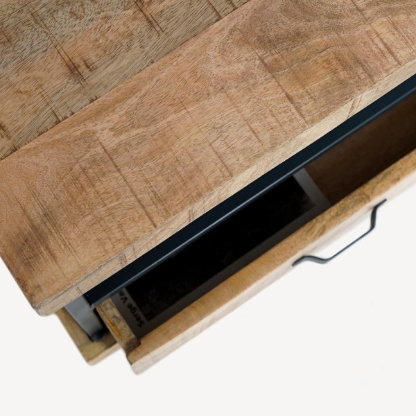 Table de salon bois et métal - Cambridge