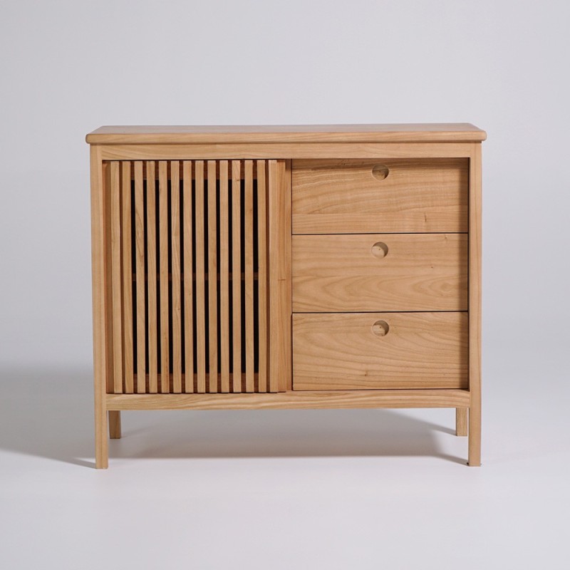Buffet en bois naturel 100 cm - Rohini