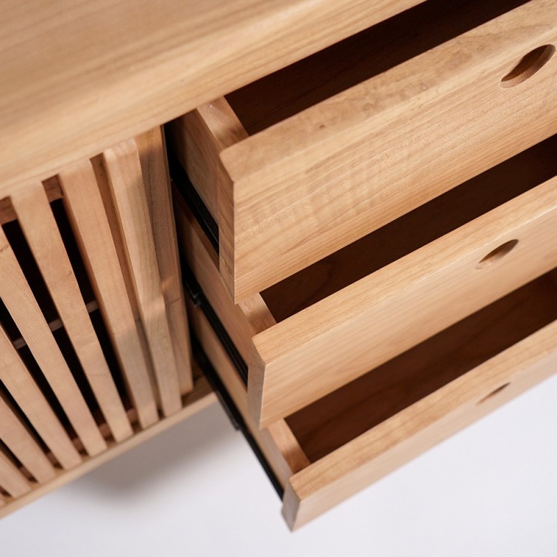 Buffet en bois naturel 100 cm - Rohini