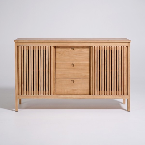 Buffet en bois naturel 140 cm - Rohini