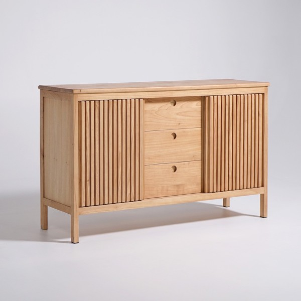 Buffet en bois naturel 140 cm - Rohini
