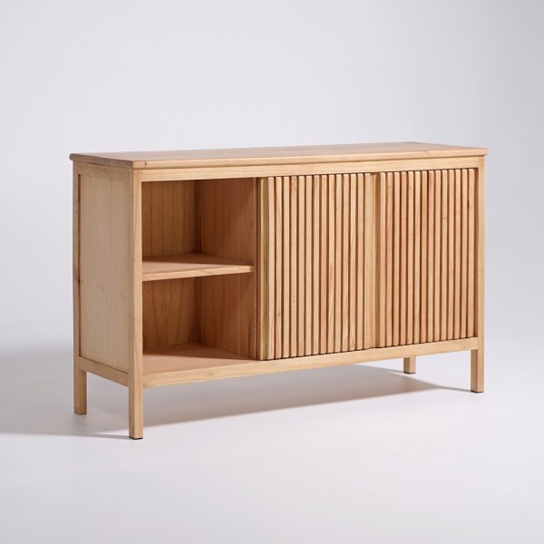 Buffet en bois naturel 140 cm - Rohini