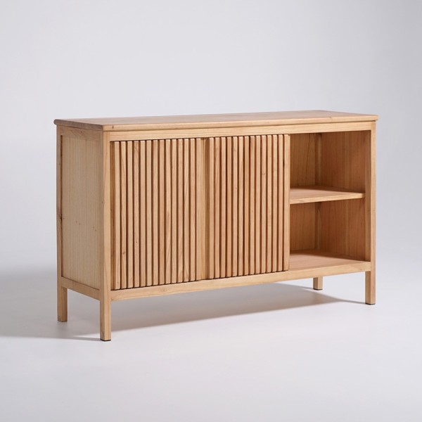 Buffet en bois naturel 140 cm - Rohini