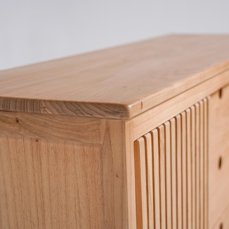 Buffet en bois naturel 140 cm - Rohini
