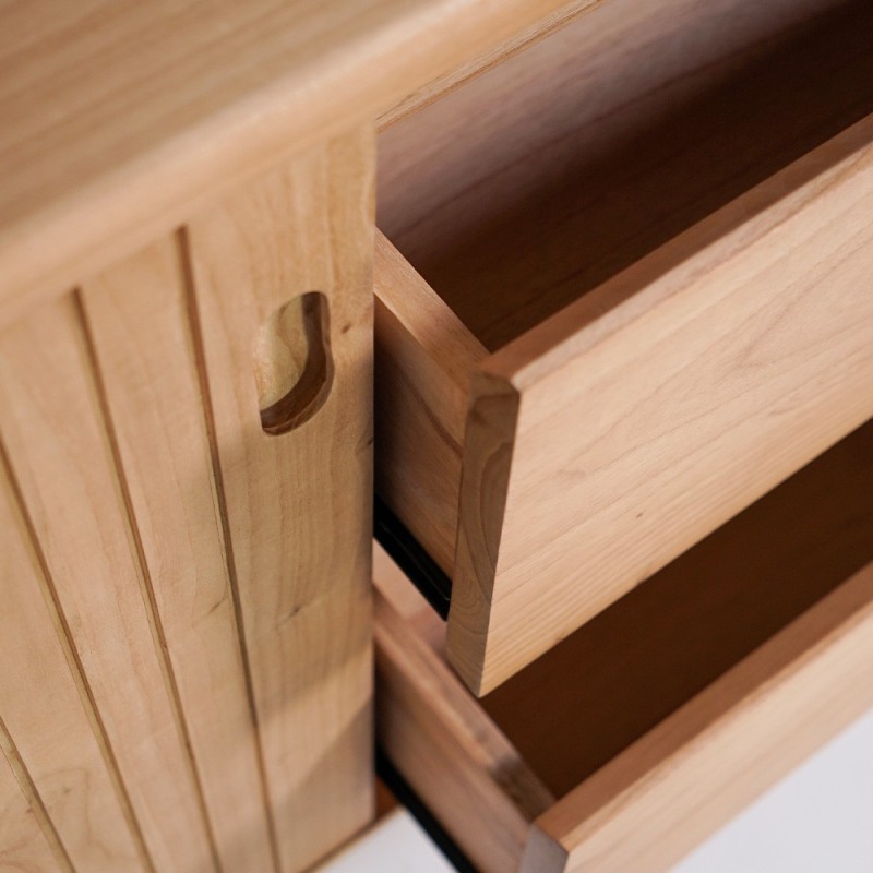 Buffet en bois massif 150 cm - Neha