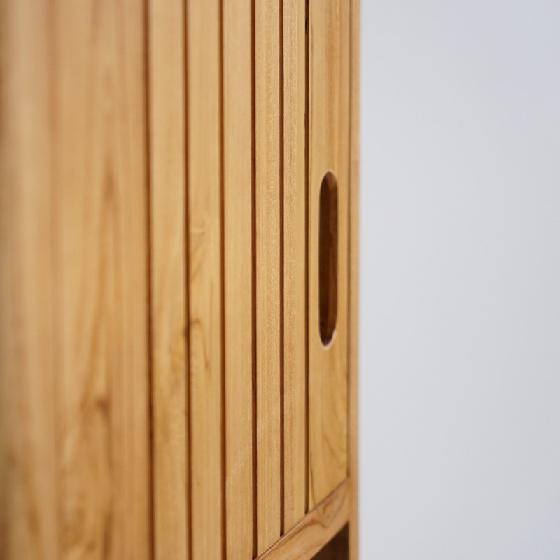 Colonne de salle de bain en teck massif - Neha