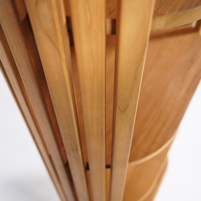 Colonne de salle de bain en teck massif - Keya