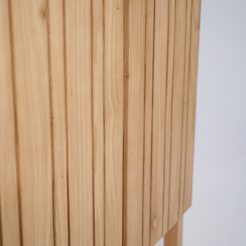 Meuble de salle de bain sous vasque en bois massif 80 cm - Satya