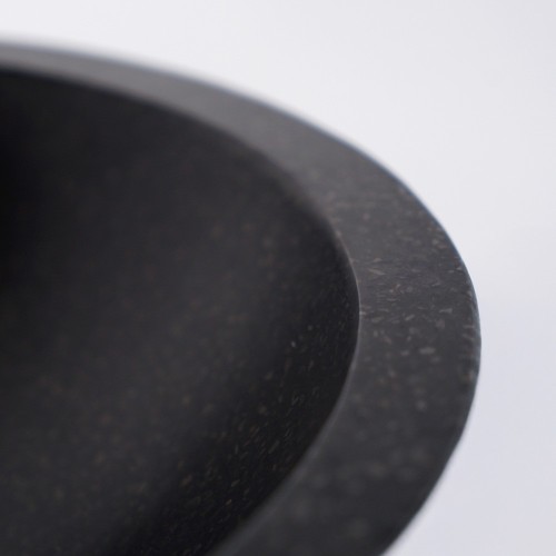 Vasque conique en terrazzo noir 45 cm x 45 cm - Mohini