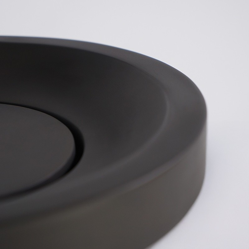 Vasque en béton ronde - Anthracite profond - Tellure