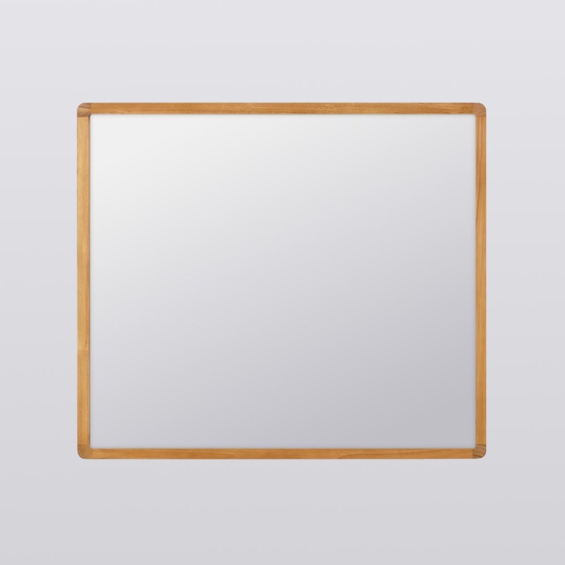 Miroir rectangulaire en bois de teck - Lalia