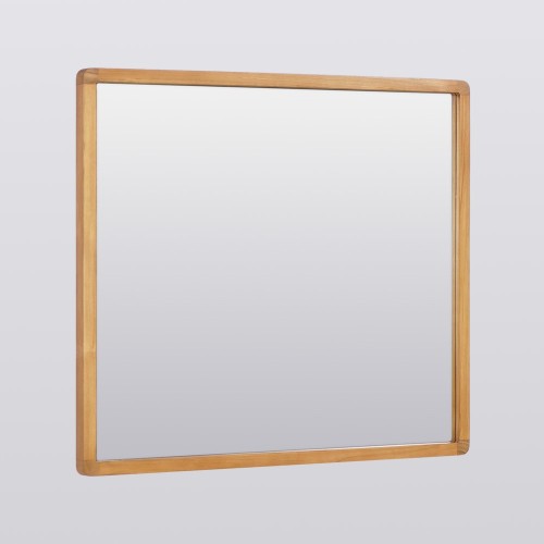 Miroir rectangulaire en bois de teck - Lalia