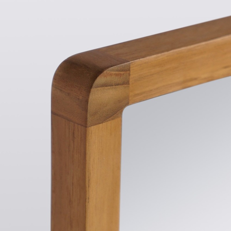 Miroir rectangulaire en bois de teck - Lalia