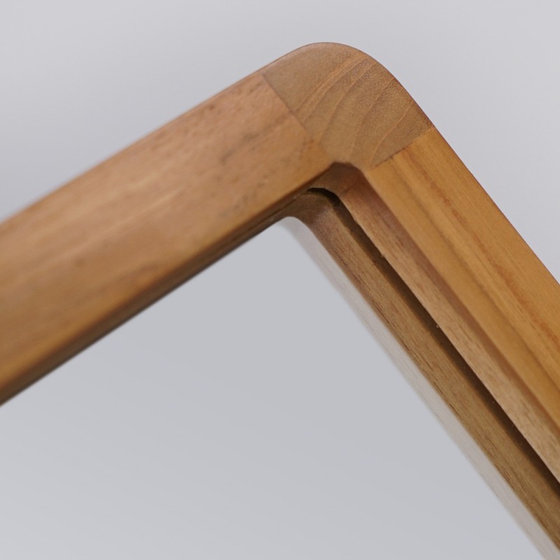 Miroir rectangulaire en bois de teck - Lalia