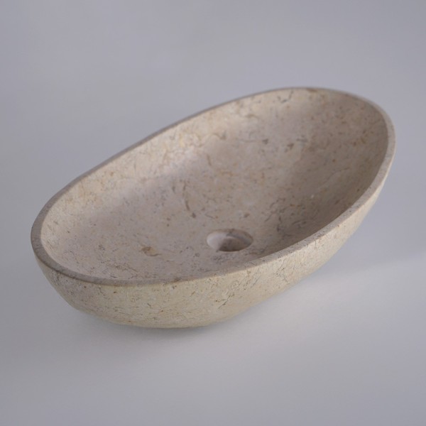 Vasque de salle bain à poser en pierre - Amethyst