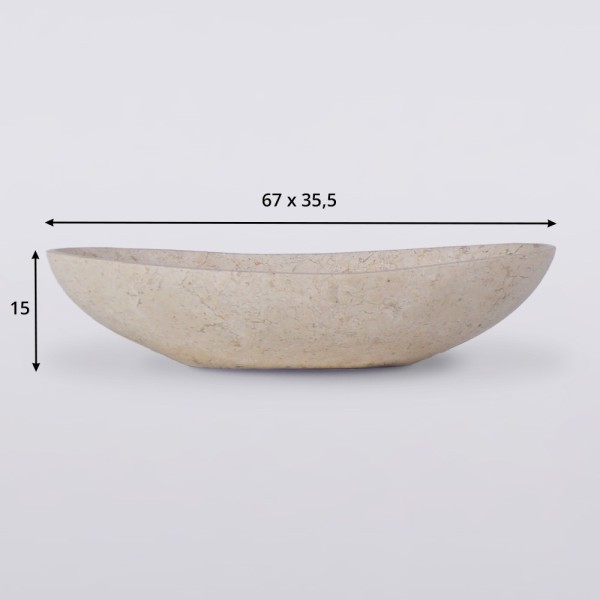 Vasque de salle bain à poser en pierre - Amethyst