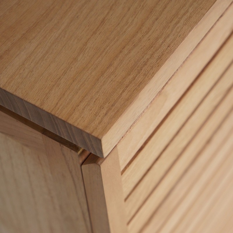 Meuble sous vasque en bois massif 80 cm - Reva