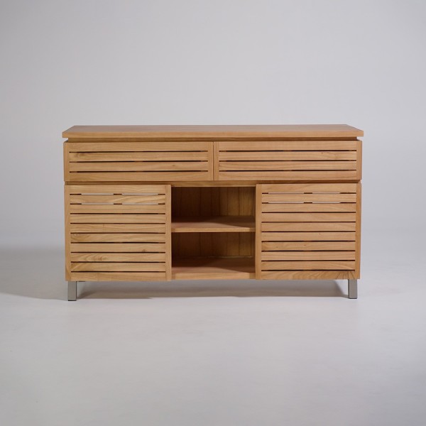 Meuble sous vasque en bois massif 140 cm - Reva