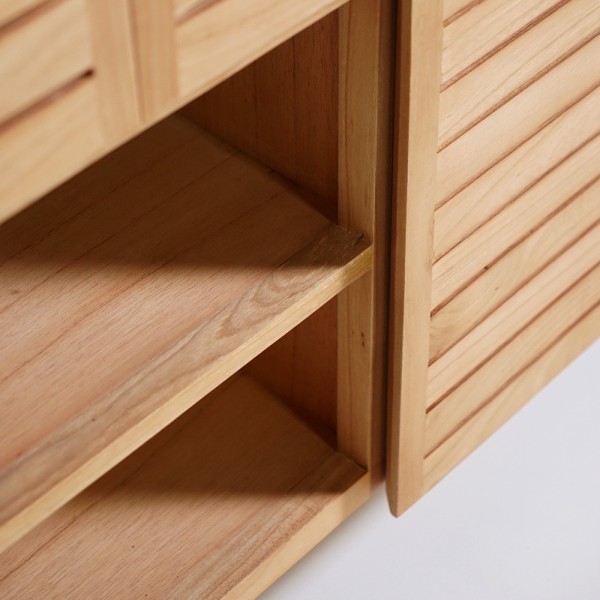 Meuble sous vasque en bois massif 140 cm - Reva