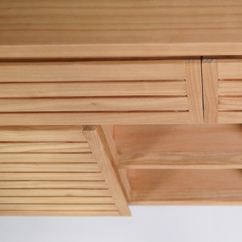 Meuble sous vasque en bois massif 140 cm - Reva