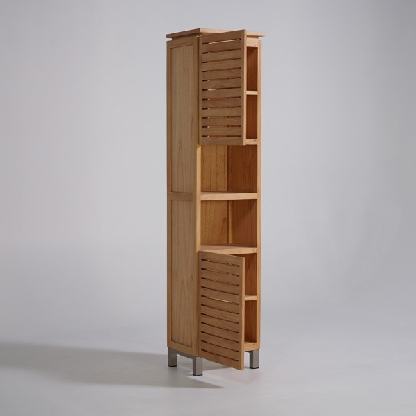 Colonne de salle de bain en bois massif - Reva