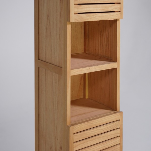 Colonne de salle de bain en bois massif - Reva