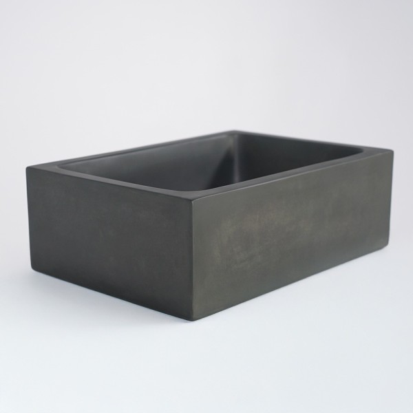 Vasque en béton rectangulaire - Vert cuivre - Slate Wave