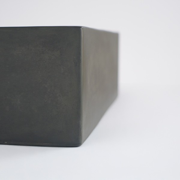 Vasque en béton rectangulaire - Vert cuivre - Slate Wave