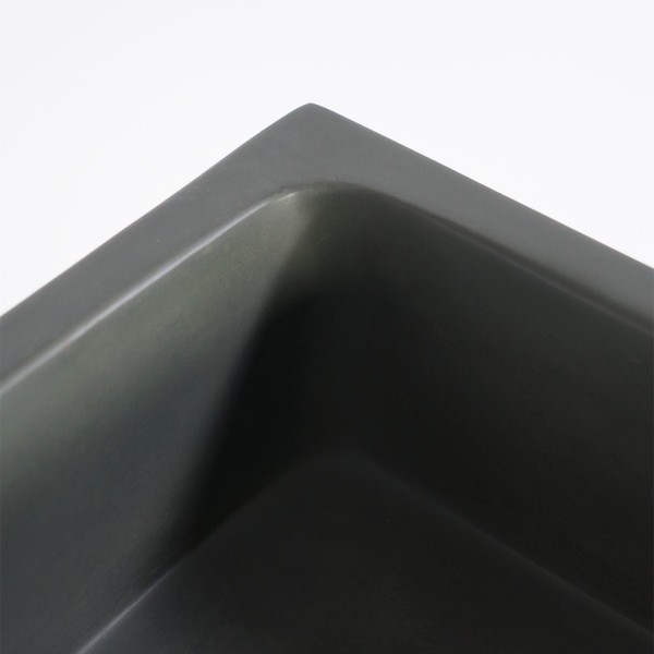 Vasque en béton rectangulaire - Vert cuivre - Slate Wave