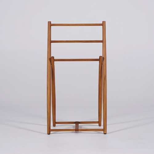 Porte serviettes en bois massif de teck - Cannella