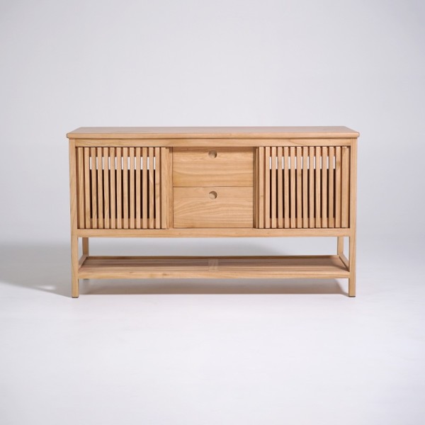 Meuble de salle de bain sous vasque en bois massif 140 cm - Rohini