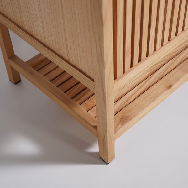 Meuble de salle de bain sous vasque en bois massif 140 cm - Rohini