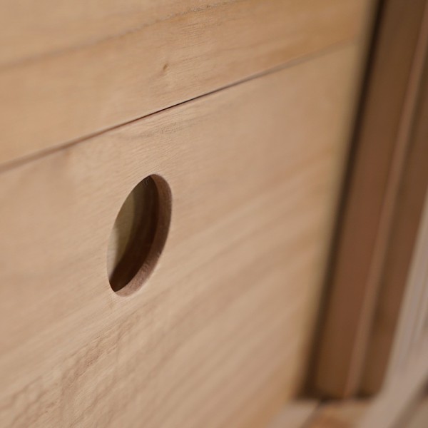 Meuble de salle de bain sous vasque en bois massif 140 cm - Rohini