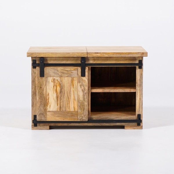 Banc coffre en bois massif - Paris