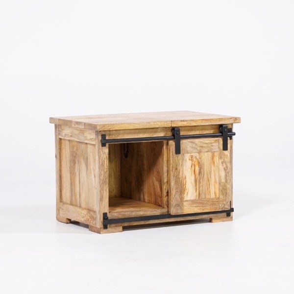Banc coffre en bois massif - Paris
